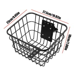 Electric Scooter Basket Detachable Iron Bike Front Basket Cycle Storage Cycling Accessories For Children Adults Daily