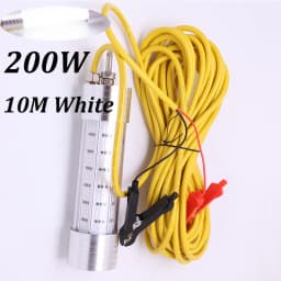 12V 200W Green White Night Specific Fishing equipment, High-Power Underwater Waterproof Night Fishing Light, Bait Submersible