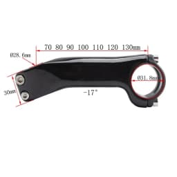 New T1000 Carbon MTB Mountain Bike 6/17 Degree 31.8MM Road Bike Carbon Power Positive and Negative Stem Bicycle Parts