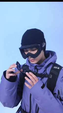 COPOZZ X-edge Series Men Women Double Layers Anti-Fog Ski Goggles Snowmobile Eyewear Snow Snowboard Glasses with Magnetic Lenses