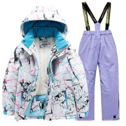 2026 New Children's Ski Suit Boys Girls Thickened Waterproof Warm Middle Older Kid's Baby Ski Clothes Full Set of Equipment