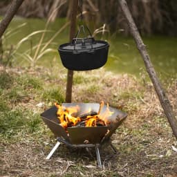 Camping Brazier Folding Bonfire Stove Portable Firewood Burner Campfire Furnace Outdoor Fire Wood Stove Winter Heater Equipment