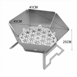 Camping Brazier Folding Bonfire Stove Portable Firewood Burner Campfire Furnace Outdoor Fire Wood Stove Winter Heater Equipment
