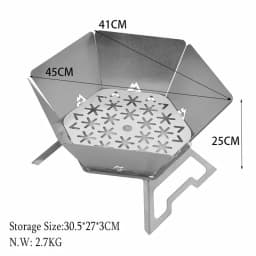 Camping Brazier Folding Bonfire Stove Portable Firewood Burner Campfire Furnace Outdoor Fire Wood Stove Winter Heater Equipment