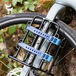 Qunature 4Pcs/set TPU Cable Tie Multifunctional Outdoor Cycling Tie-down Strap Wrap-around Design Resistant High Strength Strap
