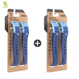 Qunature 4Pcs/set TPU Cable Tie Multifunctional Outdoor Cycling Tie-down Strap Wrap-around Design Resistant High Strength Strap