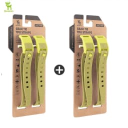 Qunature 4Pcs/set TPU Cable Tie Multifunctional Outdoor Cycling Tie-down Strap Wrap-around Design Resistant High Strength Strap