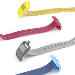 Qunature 4Pcs/set TPU Cable Tie Multifunctional Outdoor Cycling Tie-down Strap Wrap-around Design Resistant High Strength Strap