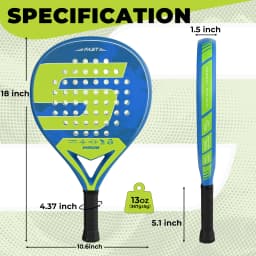 INSUM Fast Padel Racket Series 2026 Carbon Fiber Surface with EVA Memory Flex Foam Core Tennis Racket for Adults and Teenagers