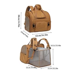 Cat Carrier Portable Cat Backpack Expandable Large Capacity Pet Backpack Foldable for Small and Medium Dogs and Cats For 8KG