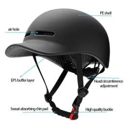 Universal Bicycle Baseball Cap Helmets Summer Safety Windproof Outdoor Neutral Simple Design Cycling Equipment Accessories