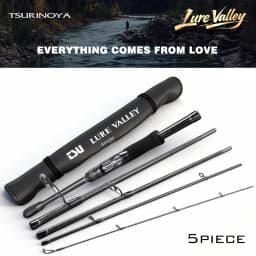 TSURINOYA Travel Fishing Rod LURE VALLEY 5 Section S905M S965MH 2.7m 2.9m FUJI SIC+A Guide Action RF Spinning Rod Seabass