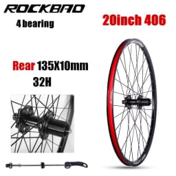 ROCKBAO Mountain Bike Wheelset 24/26/27.5/700C Disc Brake 4Bearings 7-11speed Quick Release 29er 120sounds MTB Bicycle Wheel