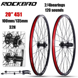 ROCKBAO Mountain Bike Wheelset 24/26/27.5/700C Disc Brake 4Bearings 7-11speed Quick Release 29er 120sounds MTB Bicycle Wheel