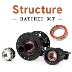 Boost Cube 32 Holes Ratchet 36T Rear 12x148 Front 15x110 Hub Center Lock 12-Speed Micro Spline XD Sealed Bearing for Mtb Bike