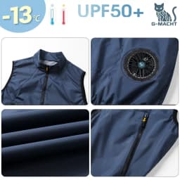 Men's Khaki Cooling 2-3-4 Fans Vest USB Air Conditioning Jacket Short Sleeve Outdoor Fishing Work Heat Protection Cooling Clothe