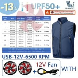 Men's Khaki Cooling 2-3-4 Fans Vest USB Air Conditioning Jacket Short Sleeve Outdoor Fishing Work Heat Protection Cooling Clothe