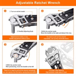 NexTool Adjustable Wrench Pliers W4 Multifunctional Folding Tool 11-in-1 Wrench Pliers Set EDC Outdoor Camping Home Maintenance
