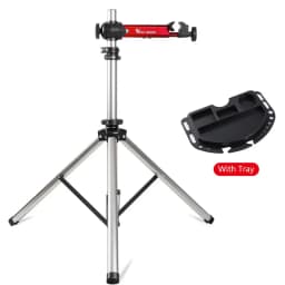 WEST BIKING Bike Repair Stand Adjustable Foldable Aluminum Alloy MTB Road Bicycle Maintenance Holder Stable Bike Rack With Tray