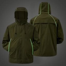 LNGXO Unisex Sun Protection Jackets Summer Waterproof Quick Dry Reflective Coat Camping Hiking Climbing Lightweight Windbreaker