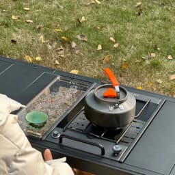 8000W IGT Gas Sinking Stove 3 Burner Stainless Steel Portable Camping Stove Desktop Brazier Grill Windproof Butane Propane