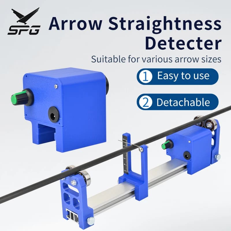 SPG Professional Electric Arrow Spinner Tester | 1000-2000 RPM Adjustable Speed Archery Shafts Straightness Inspector
