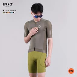 SPAKCT X- Earth Tone Quick Dry High Elastic Men's Short Sleeve Cycling Jersey for Road Bike