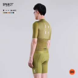 SPAKCT X- Earth Tone Quick Dry High Elastic Men's Short Sleeve Cycling Jersey for Road Bike
