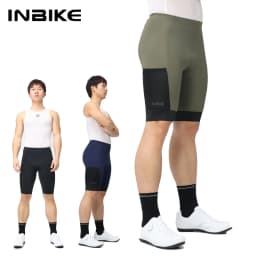 INBIKE Men's Bike Shorts 3D Padded Cycling Road Biking Clothing Man Mountain Riding Biker Bicycle MTB Cycle Shorts With Pockets