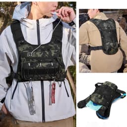 Running Cycling Chest Pack Hydration Vest For with 2L Water Bag Bicycle Race Marathon Sports Tactical Pouch Rid Camping Backpack