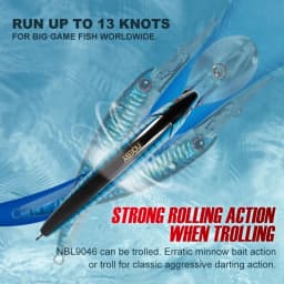 NOEBY NBL9046 3PCS Set Trolling Minnow Lure 120mm 140mm 160mm Deep Diving Hard Bait Tuna GT Big Game Saltwater