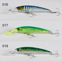 NOEBY NBL9046 3PCS Set Trolling Minnow Lure 120mm 140mm 160mm Deep Diving Hard Bait Tuna GT Big Game Saltwater