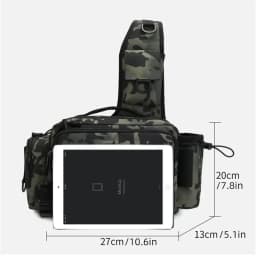New Outdoor Men's Fishing Rod Bags Single Shoulder Lure Fishing Reel Case Crossbody Bag Fishing Travel Shoulder Bags for Storage