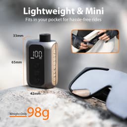 BSCOBBER Cycle Pump for Bicycle A5mini Rechargeable Wireless Bike Pump Electric High Pressure Bicycle Accessories Tire Inflator