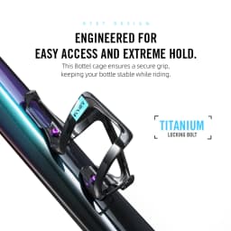 RYET Full Carbon Bike Bottle Cage 25g Ultra Light Side-Loading Design with Rainbow Screw for Road MTB Cycling