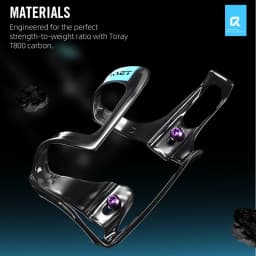 RYET Full Carbon Bike Bottle Cage 25g Ultra Light Side-Loading Design with Rainbow Screw for Road MTB Cycling