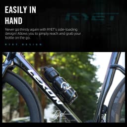 RYET Full Carbon Bike Bottle Cage 25g Ultra Light Side-Loading Design with Rainbow Screw for Road MTB Cycling