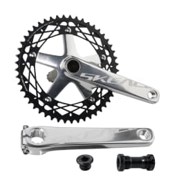SKEACE Fixed Gear Crankset 165mm Integrated 144 BCD Hollowtech Crank Ultralight Aluminum Alloy Single Speed 49T Track BIKE Parts