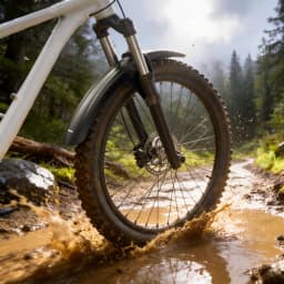 RBRL Front Bike Fender Quick Release MTB Mudguard Anti-slip High Quality PP Anti-deformWiden Bicycle Fender for 26-29" Cycling