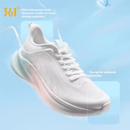 361 Degrees AirFeather 5.0 Women Running Shoes Comfortable Lightweight Breathable Wear-resistant Elastic Sole Sneakers 682612217