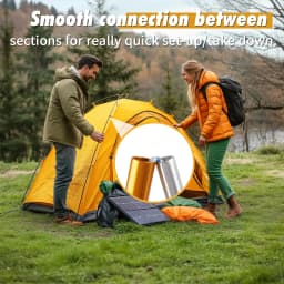 2pcs/pair Camping Tent Poles Aluminum Replacement Fittings 3.6m 4.3m Support Poles Outdoor Tent Rods Camping Repair Accessories