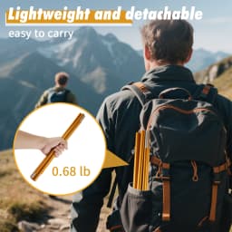 2pcs/pair Camping Tent Poles Aluminum Replacement Fittings 3.6m 4.3m Support Poles Outdoor Tent Rods Camping Repair Accessories