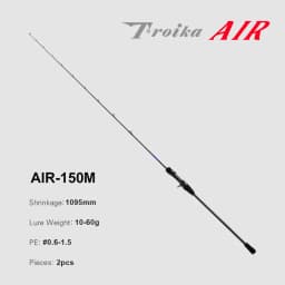 PURELURE Tripod AIR IIDAKO Squid Fishing Rod 150m/160m M/MH Titanium Tip Casting Rod for Boat Fishing Webfooted Design