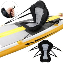 Paddle Board Seat Padded SUP Paddle Board Seat with Detachable Storage Bag Canoe Backrest Seat for Kayaks Rowboats Fishing Boats