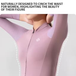 TOSUOD Women's Cycling Long Sleeve Shirt Stylish Quick-Dry Breathable Sport Top with Sun Protection Back Pocket for Bicycle