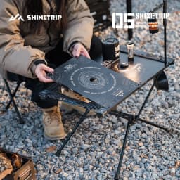 Outdoor Tactical IGT Table Frame ShineTrip Aluminum Alloy Folding Bracket Picnic Lightweight Camping Desk Support Portable Stand