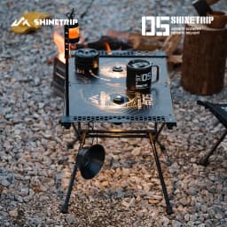 Outdoor Tactical IGT Table Frame ShineTrip Aluminum Alloy Folding Bracket Picnic Lightweight Camping Desk Support Portable Stand