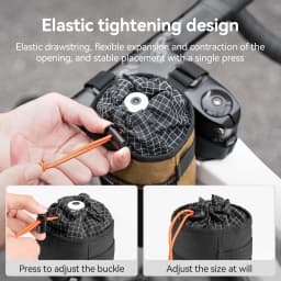 Qunature 2Pcs Bicycle Handlebar Water Bottle Bag MTB RB Front Beam Bag Insulated Cooler Folding Bike Handlebar Bag Crossbody Bag