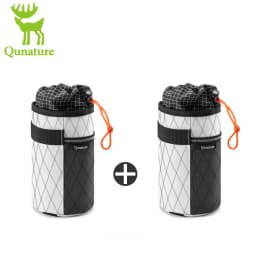 Qunature 2Pcs Bicycle Handlebar Water Bottle Bag MTB RB Front Beam Bag Insulated Cooler Folding Bike Handlebar Bag Crossbody Bag