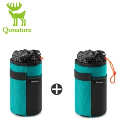 Qunature 2Pcs Bicycle Handlebar Water Bottle Bag MTB RB Front Beam Bag Insulated Cooler Folding Bike Handlebar Bag Crossbody Bag